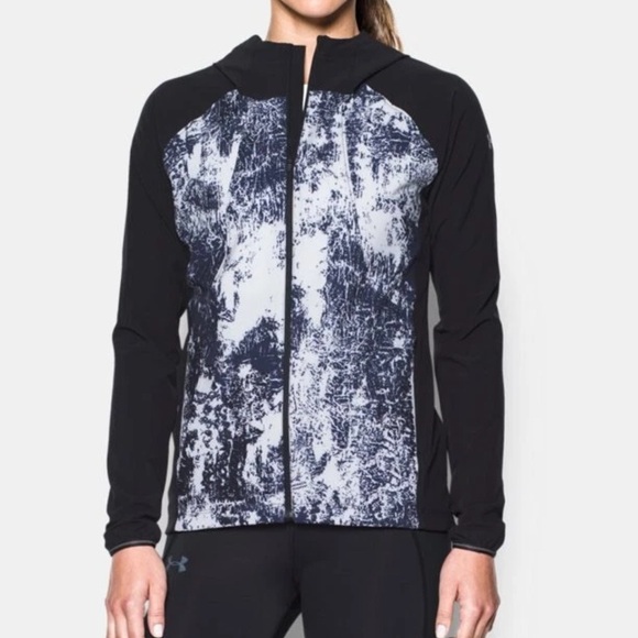Under Armour Jackets & Blazers - Under Armour Out Run the Storm Black and Gray Jacket M